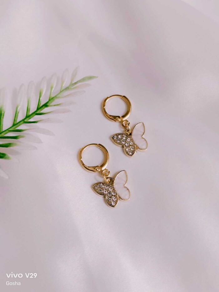 Butterfly Ear Rings - Image 2